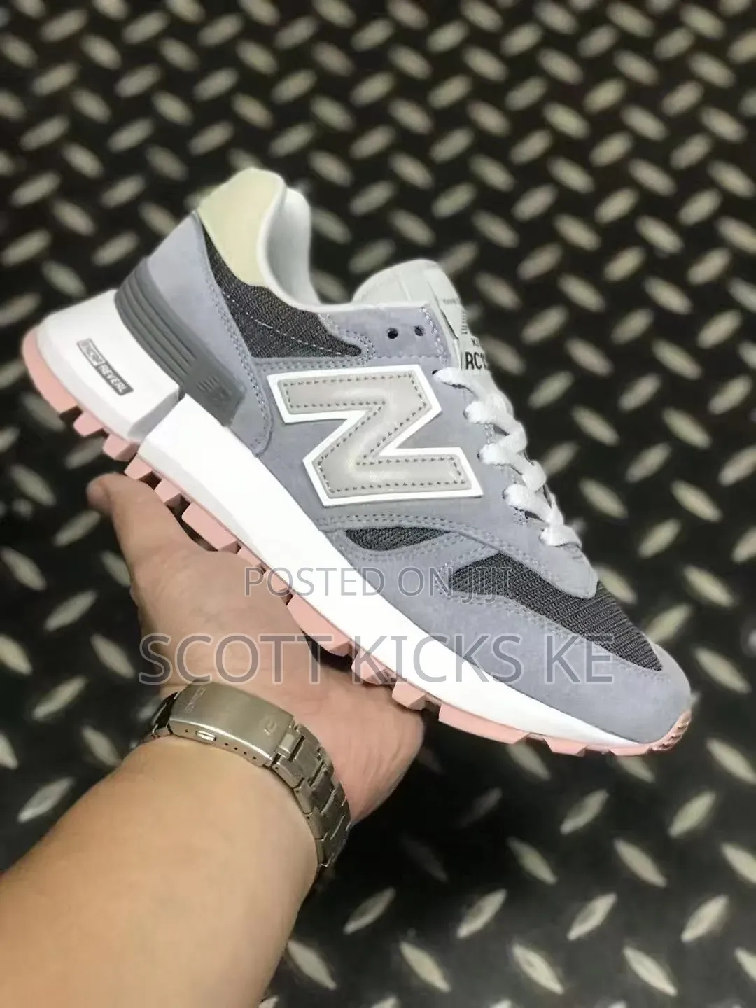 New Balance Rc1300 “ Grey White “ Quality Leather