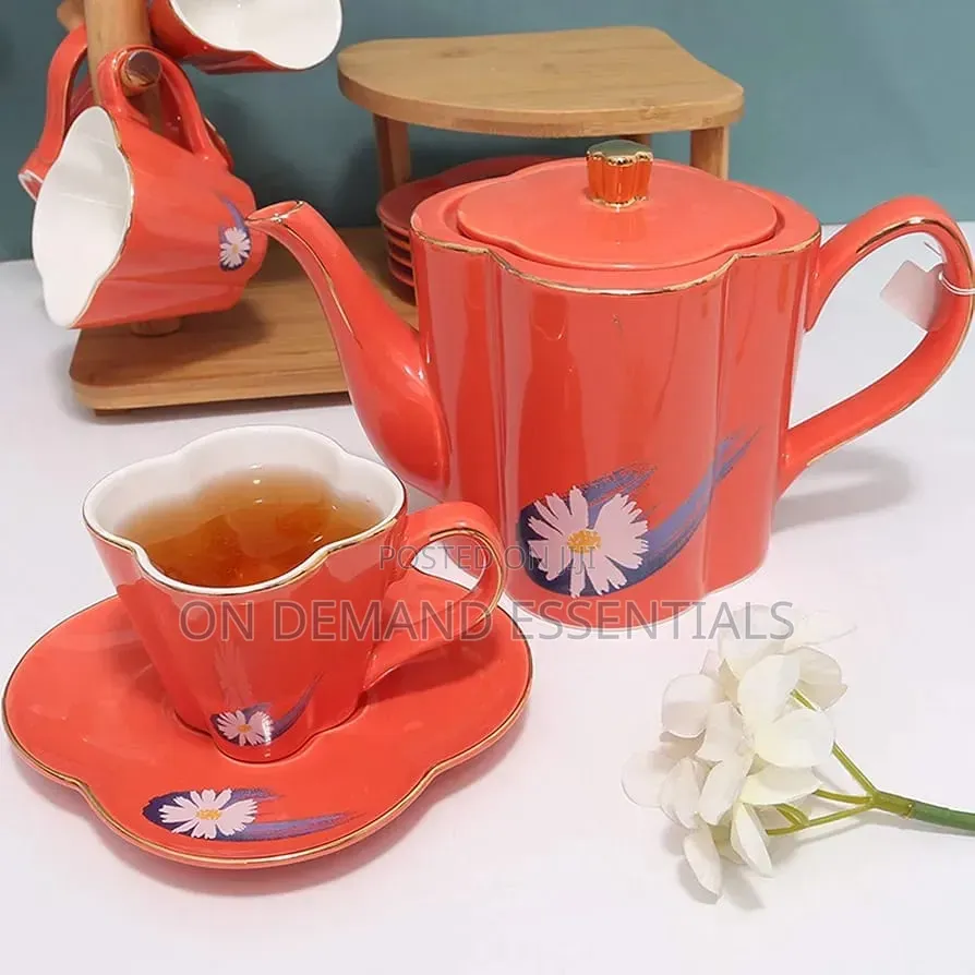 14pcs Nordic Design Luxurious Ceramic Coffee / Tea Set