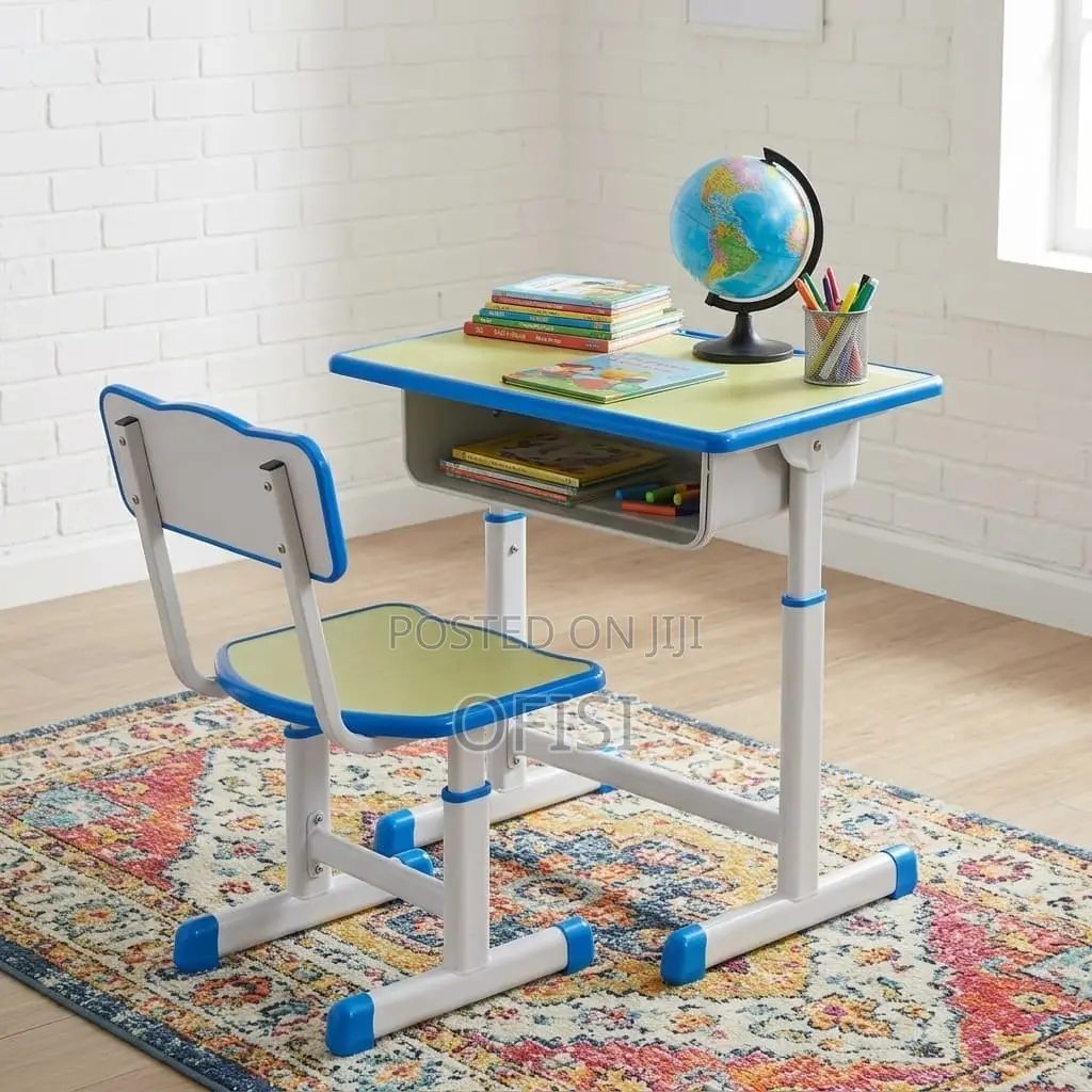 Kid's Desk; Kid's Desk Chair Set (Adjustable)