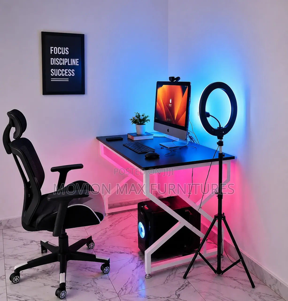 Majestic Metallic Office Table