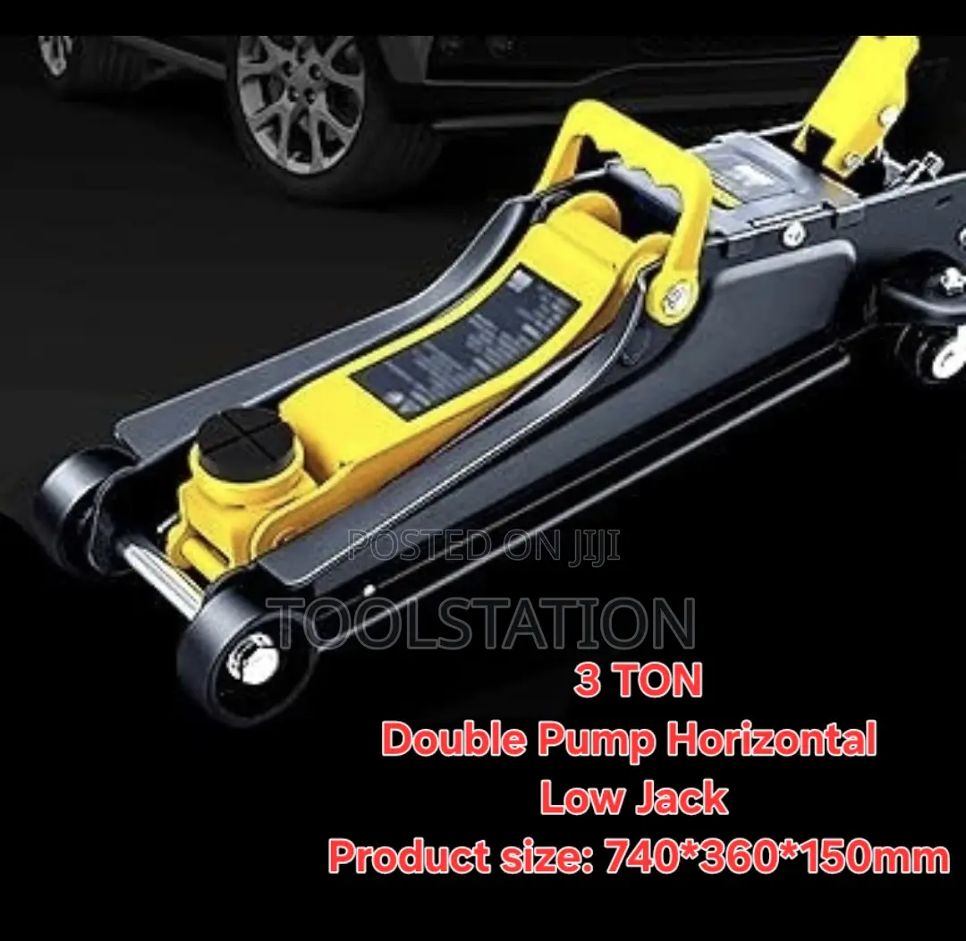 Double Pump Horizontal Low Jack DQ-WD3T505D Deli Tools Heavy Duty