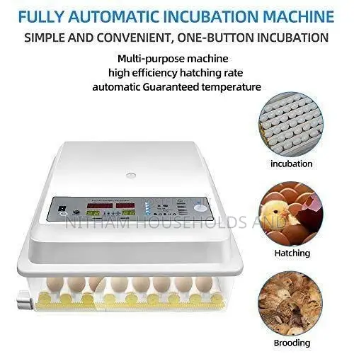 56 Egg Incubator Automatic Egg Hatcher AC DC