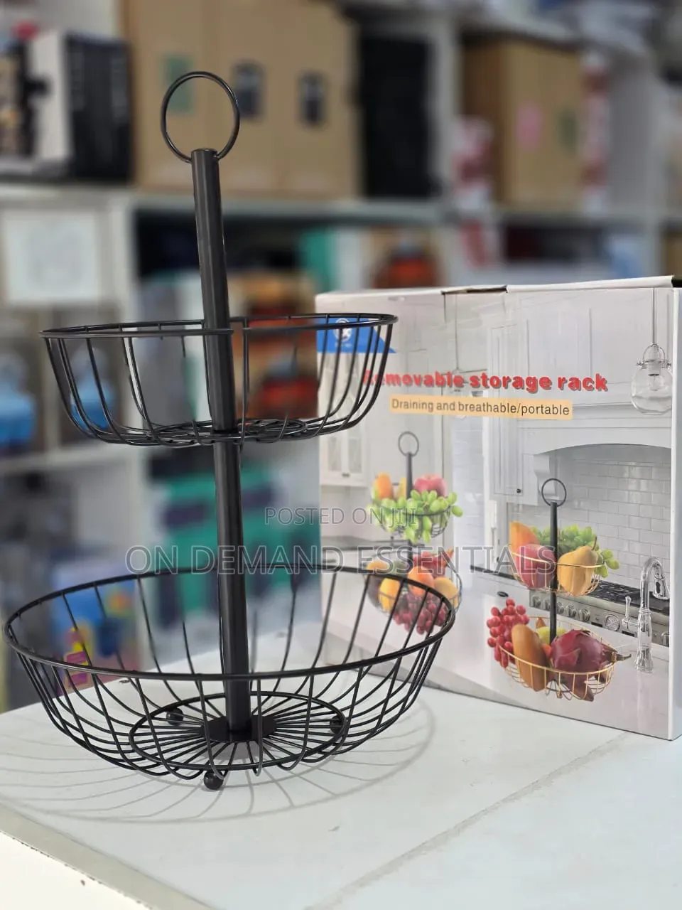 2 Tier Fruit Basket Holder