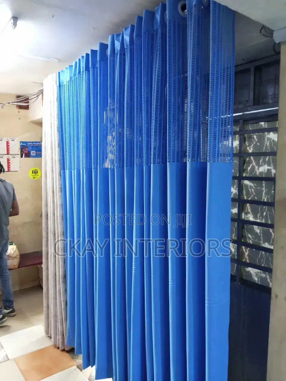 Blue With Eyelates, Reliable Hospital Partitions