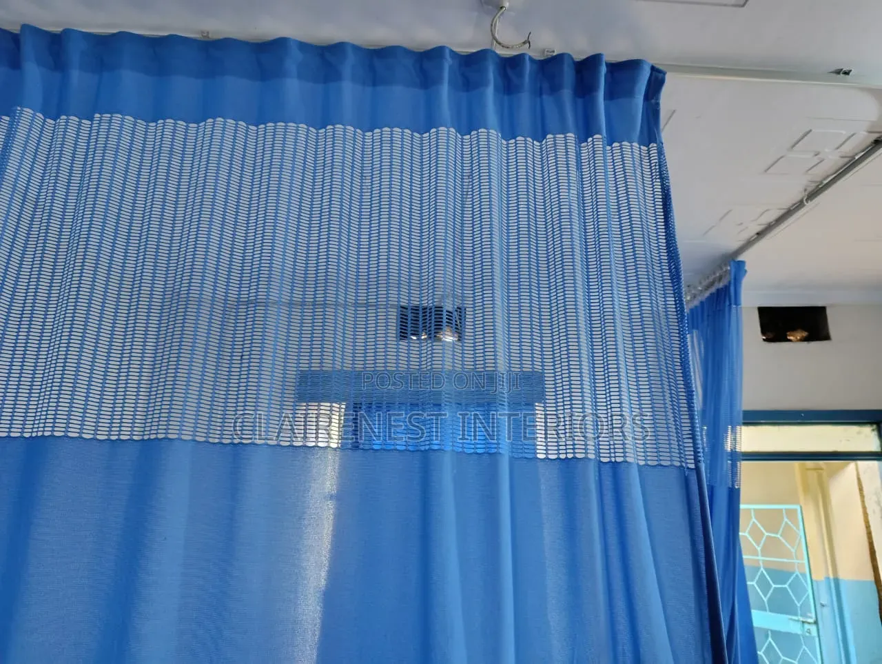 Medical Grade Hospital Solutions With Blue Curtains