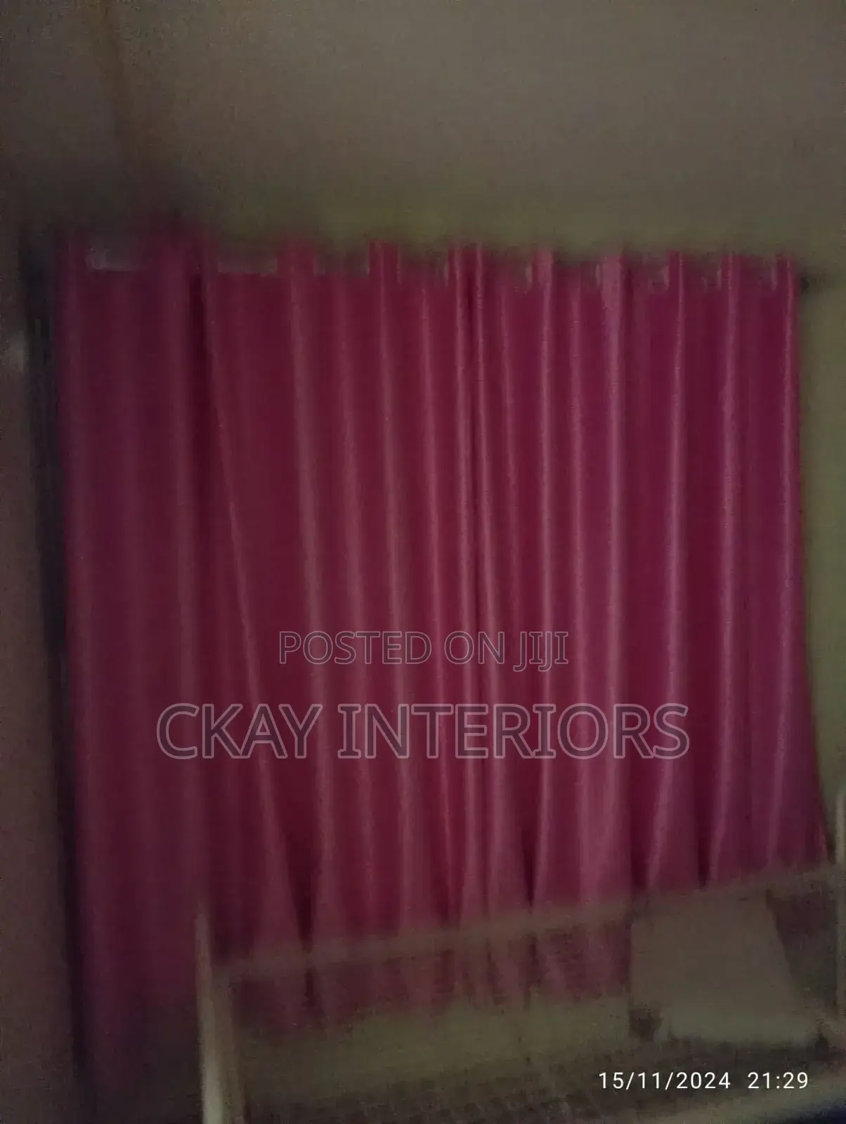 Pink and Blue, Hospital Windows, Soft Plain Curtains