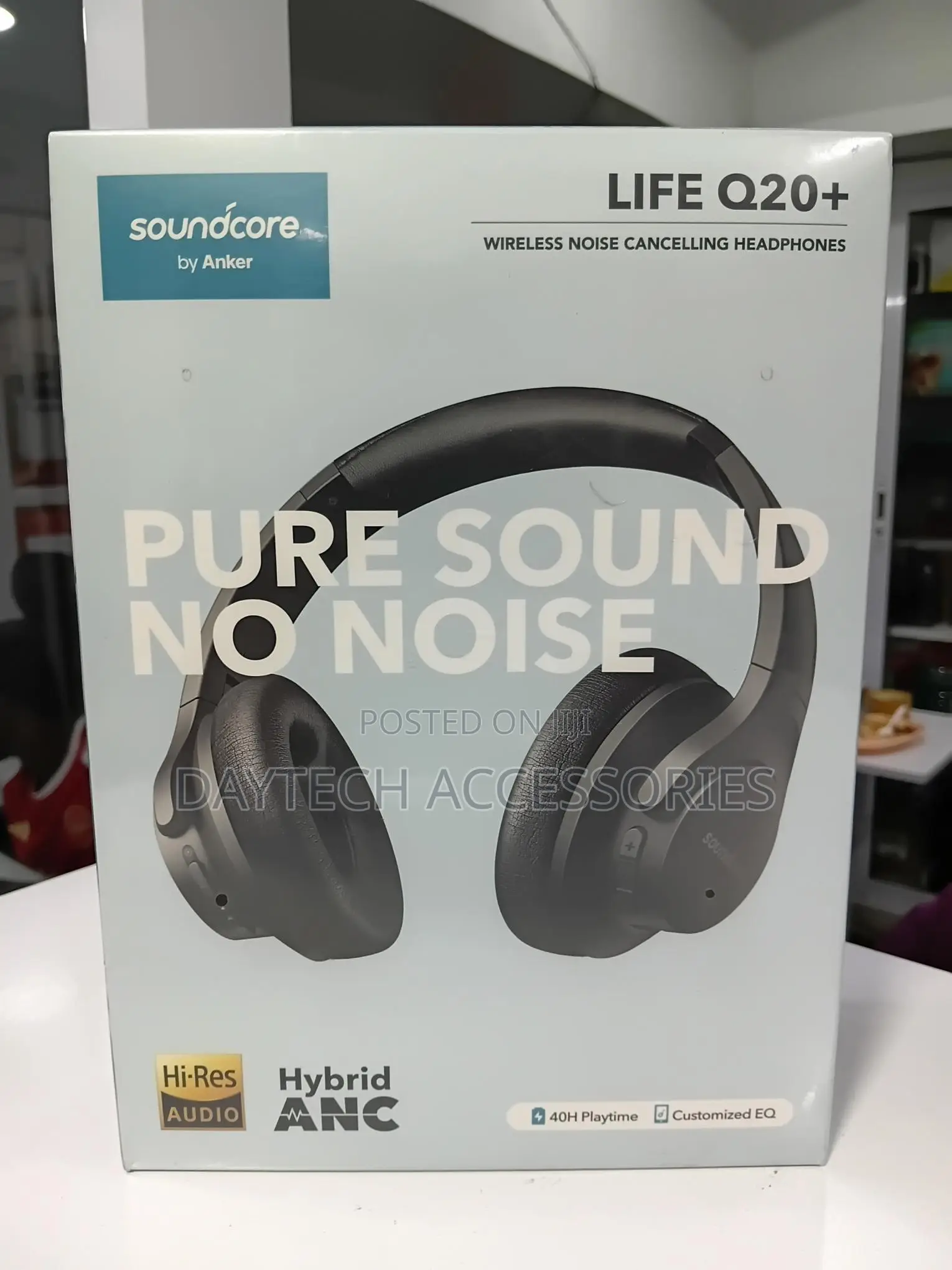 Soundcore by Anker Life Q20+ Wireless Noise-Cancelling Headphones.