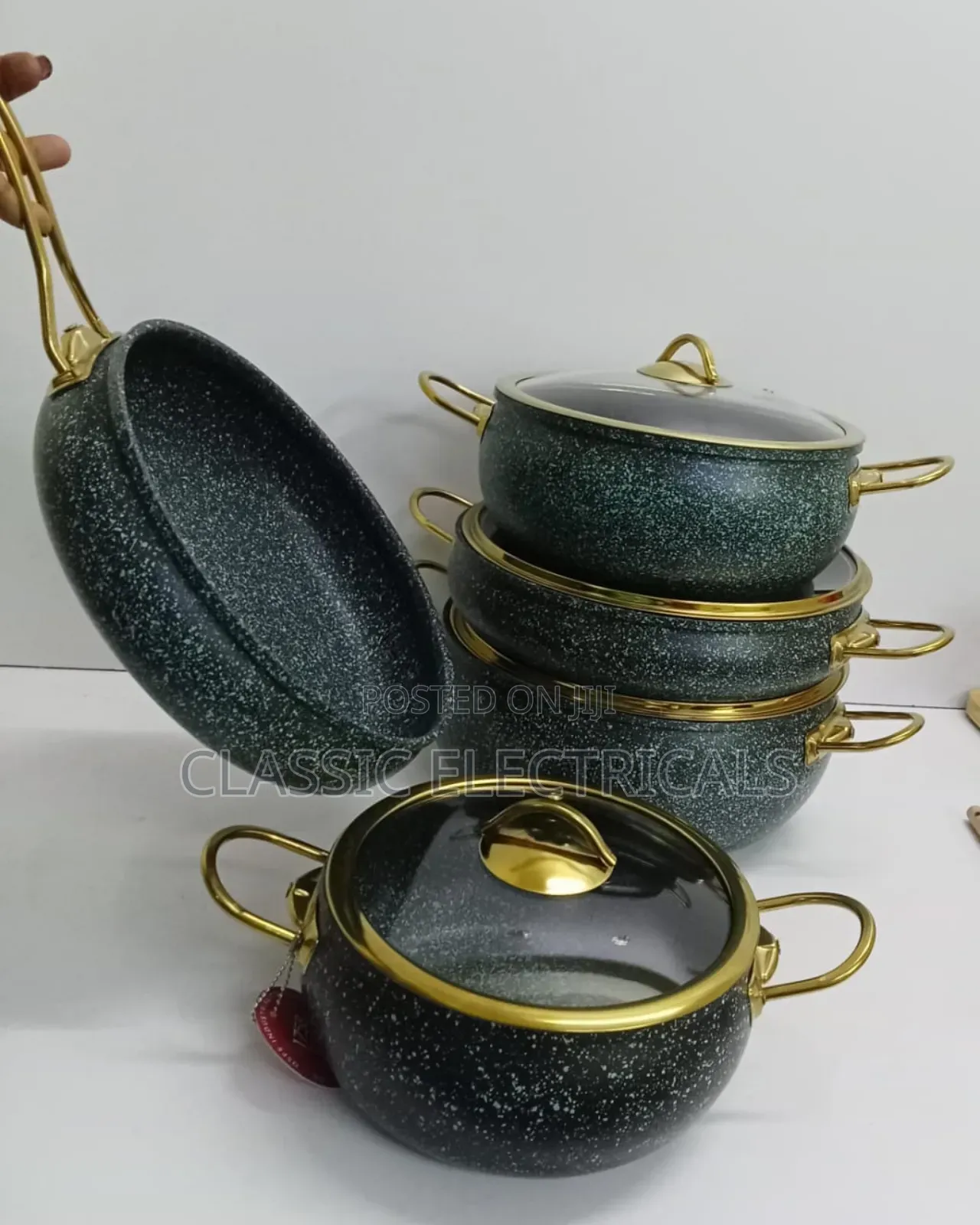 9 PCS Granite Cookware Set