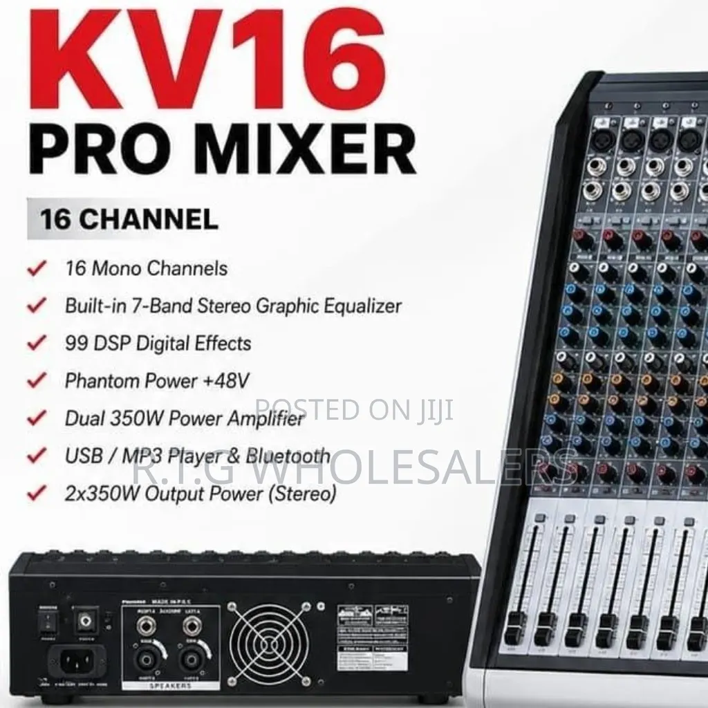 Premier PMAX KV16 Pro 16-Channel Powered Mixer