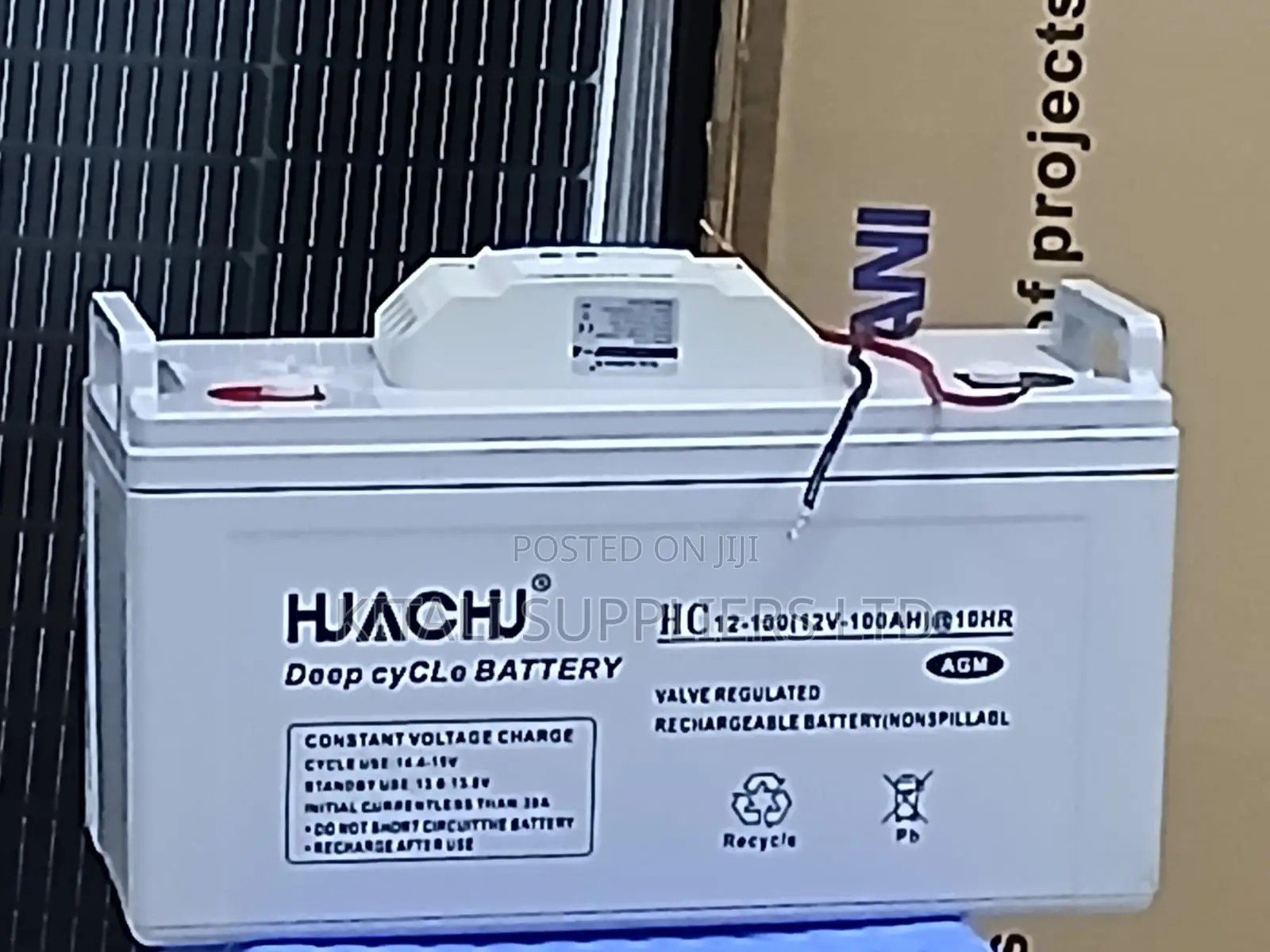 Yachu 100ah Solar Gel Battery