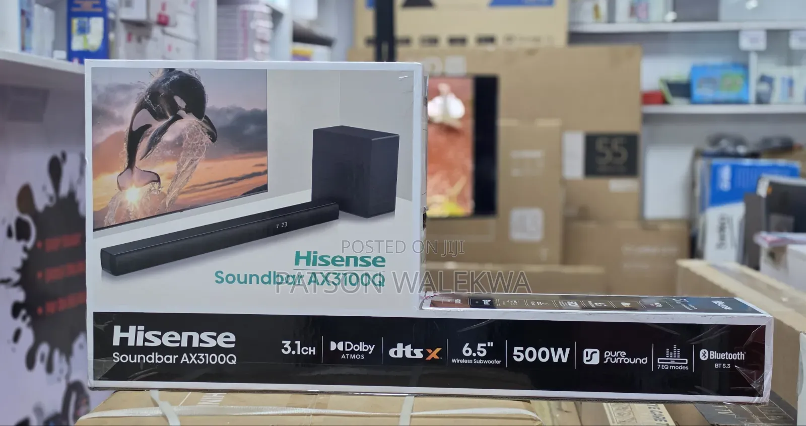 Hisense 3.1CH Wireless Soundbar AX3100Q 500Watts With Dolby Atmos