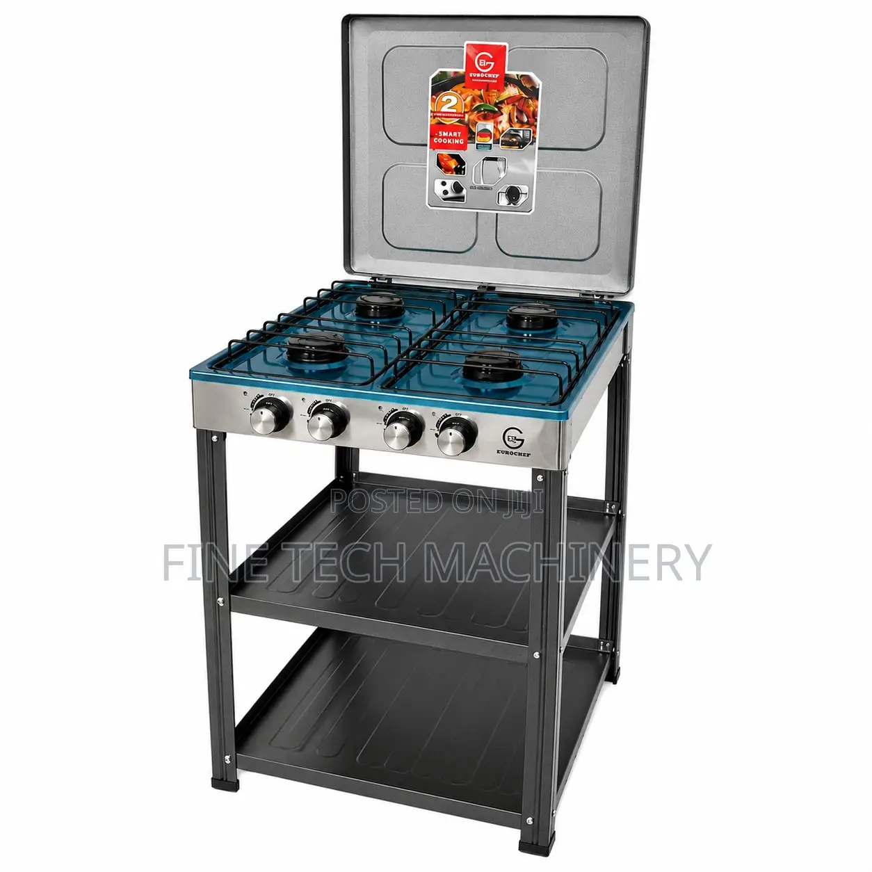 Eurochef Full Gas Standing Cooker With Shelves