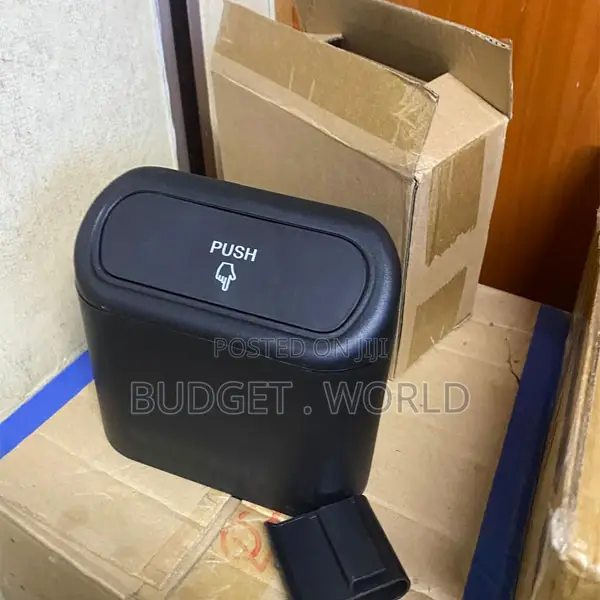 . Universal Vehicle Trash Container With Waterproof Push Cover