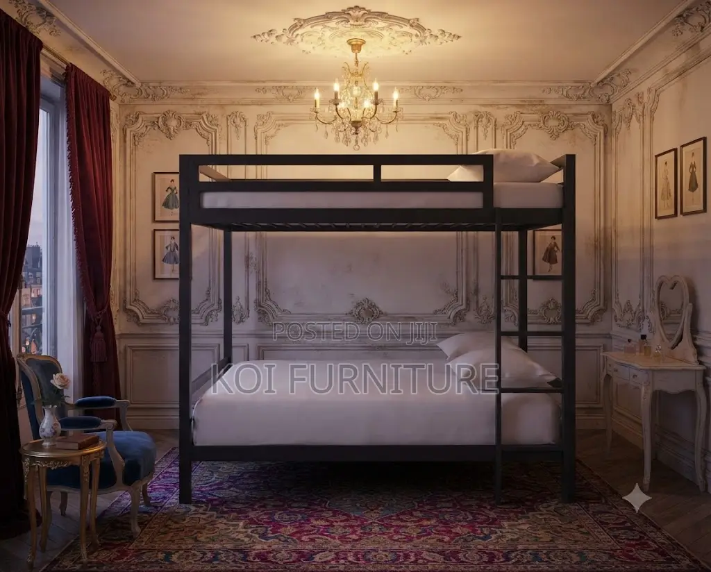 Steel Bunk Bed With Rail