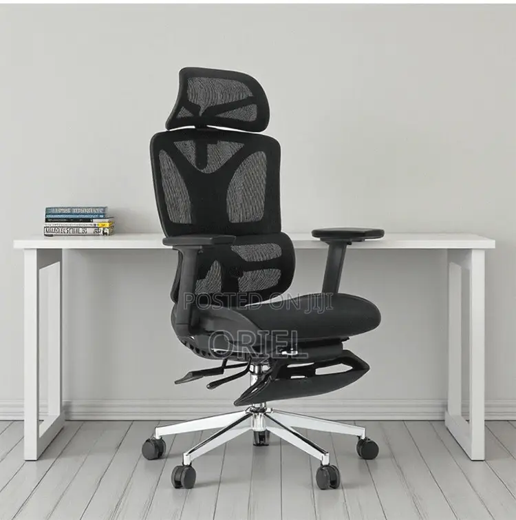 Office Chair : Black Orthopedic Mesh Office Chair