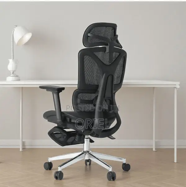 Office Chair : Black Orthopedic Mesh Office Chair