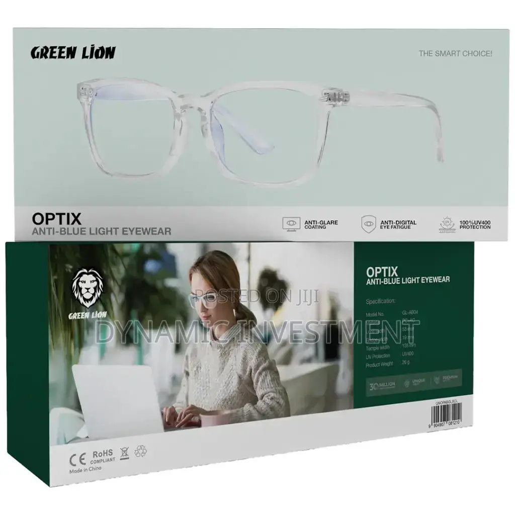 Green Lion Optix Anti Blue Light Eyewear UV Protection Glasses