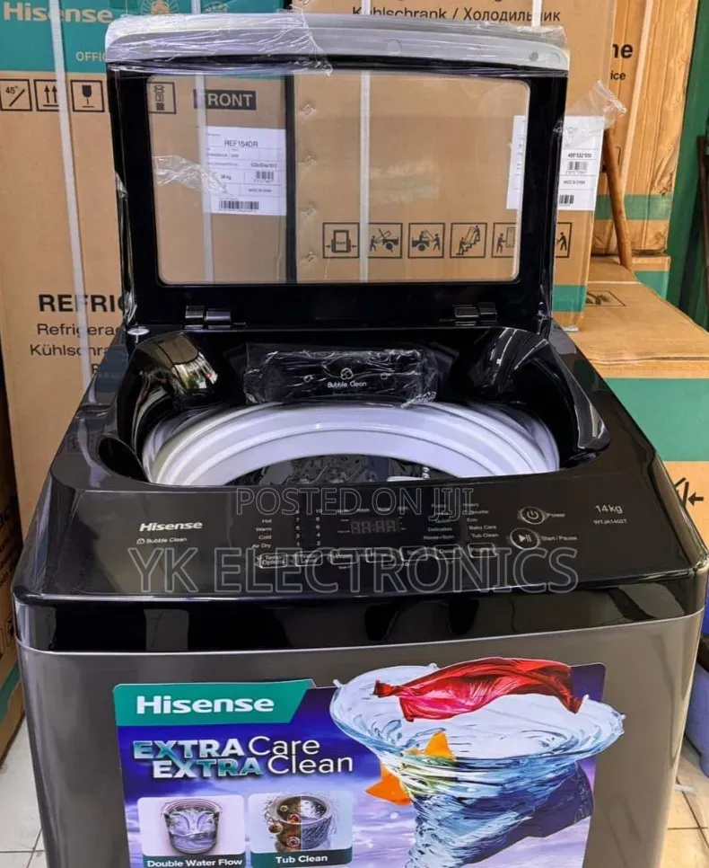 Hisense WT3K1423UB Top Loader Washing Machine, 14KG Full Automatic