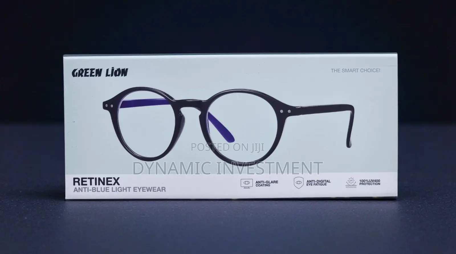 Green Lion Anti-Blue Light Sun Glasses With UV400 Lens Eyeglasses