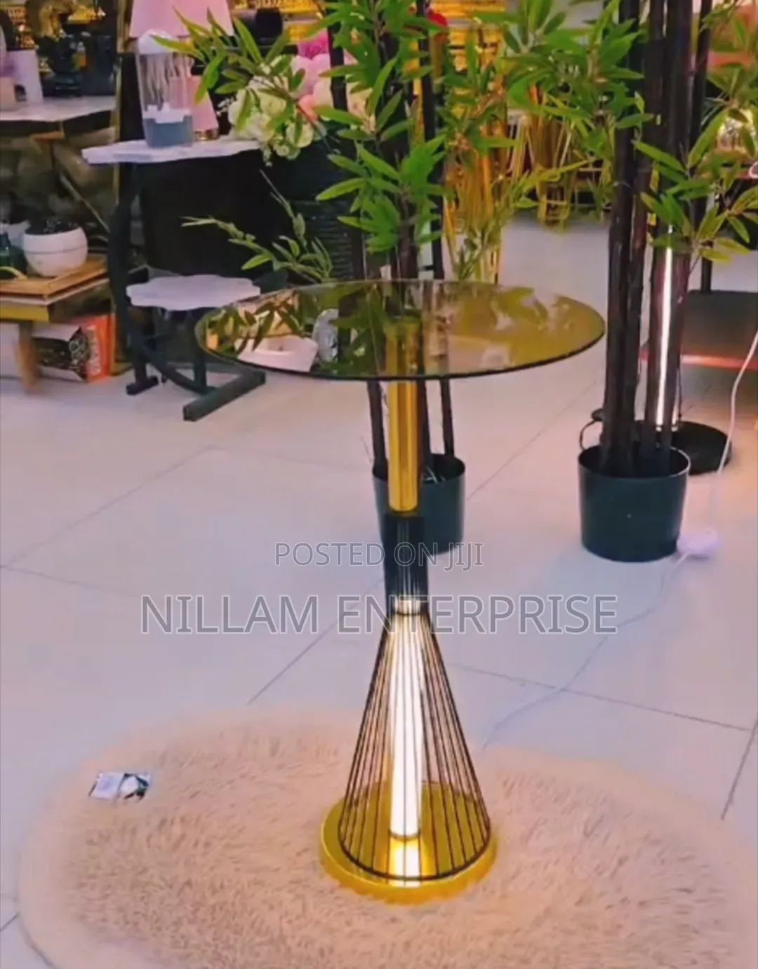 CagedBedside Lamp/Table*