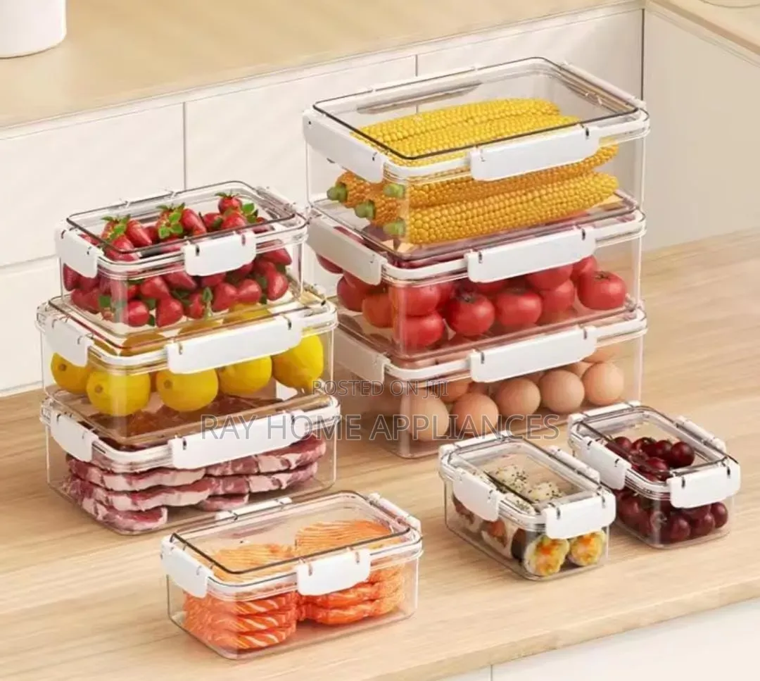 Transparent Airtight Pantry Boxes Capacity:3300ml , 1700ml 700ml