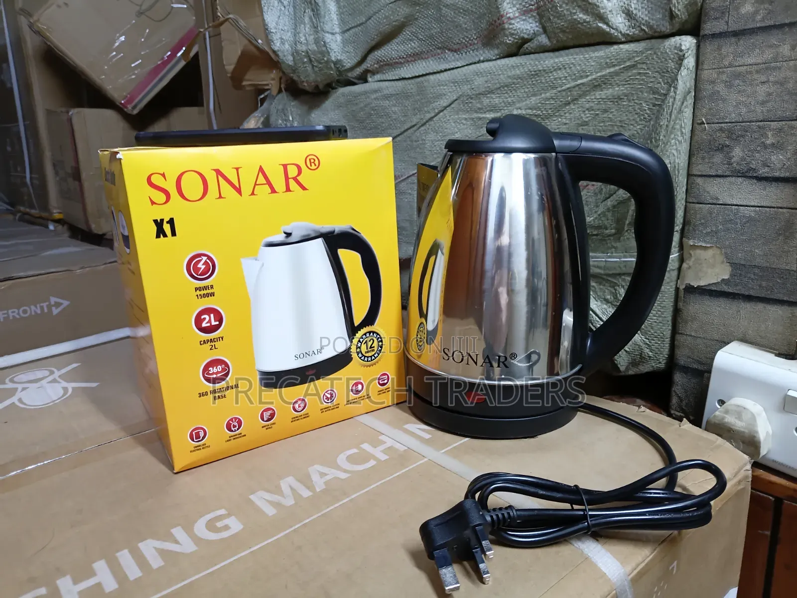 Brand New Sonar X1 1500W Electric Kettle
