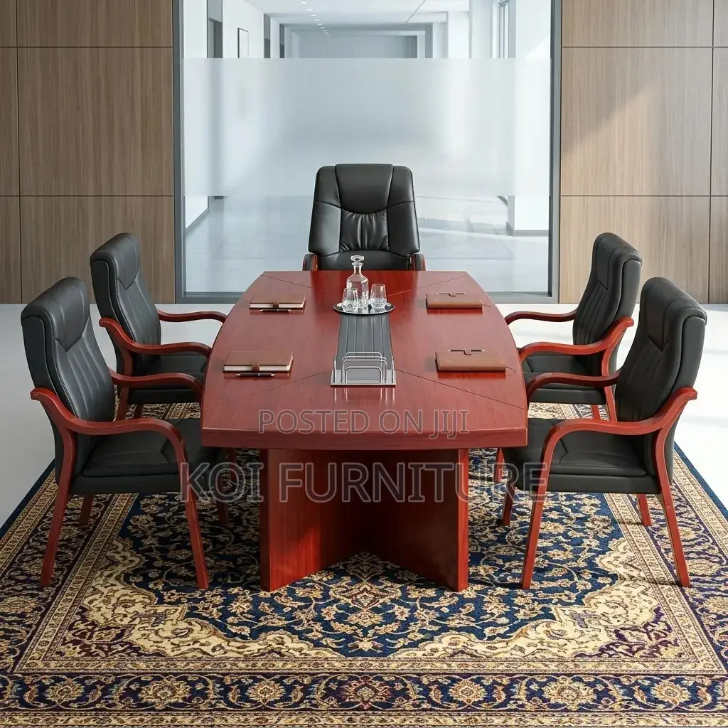 Boardroom Table; 2.4 Meters Suite High End Mahogany Boardroom Table
