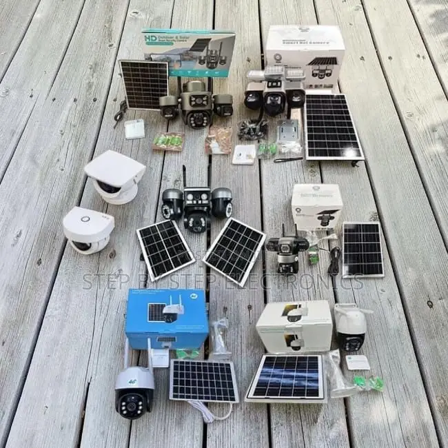 Smart Home Security 4G PTZ Dual Triple Four Lens Solar Cameras