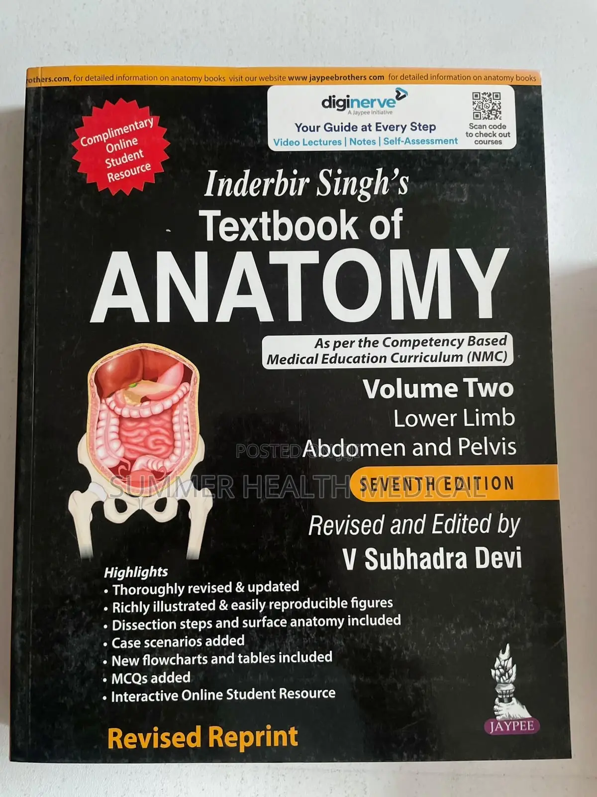 Inderbir Singh’s Textbook of Anatomy Set (Volumes 1–3) 7th Edition