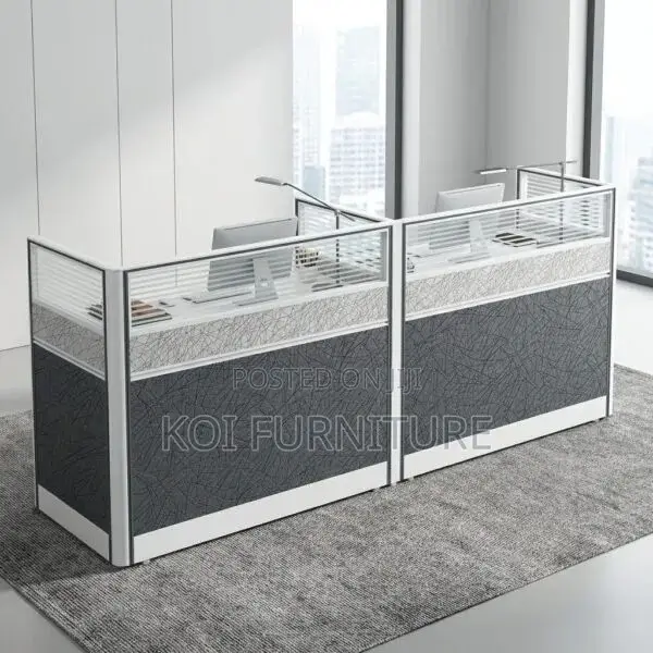 Office Workstation; Imported Linear 2 Way Workstation