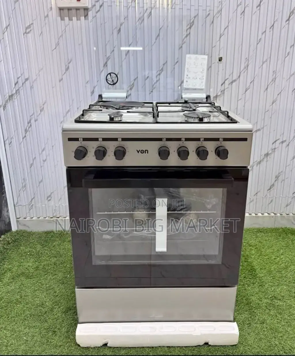 With Warranty 3+1 Von Standing Cooker
