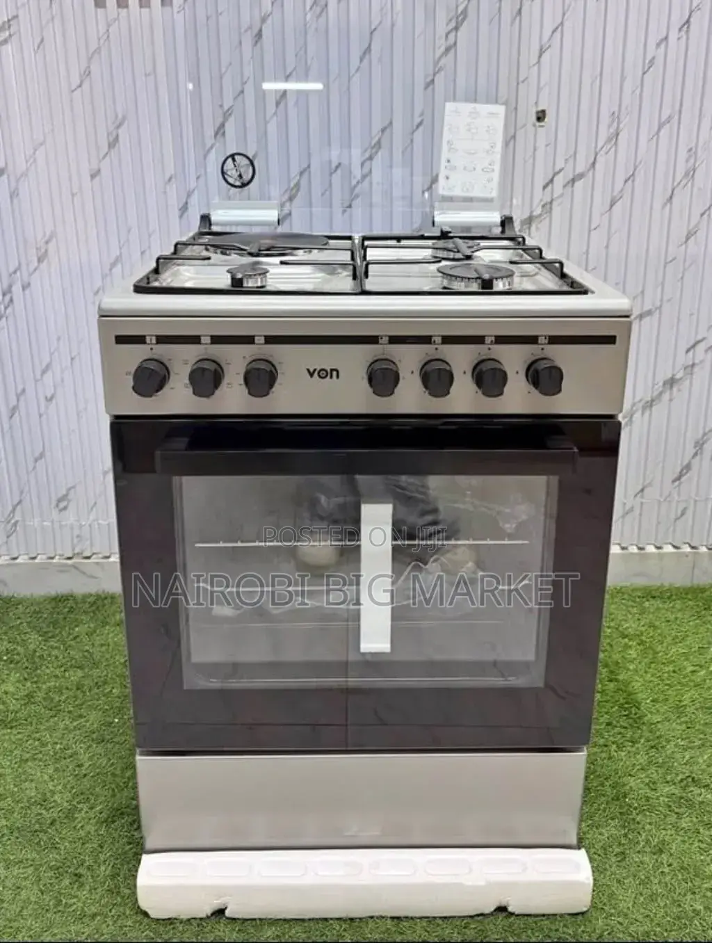With Warranty 3+1 Von Standing Cooker
