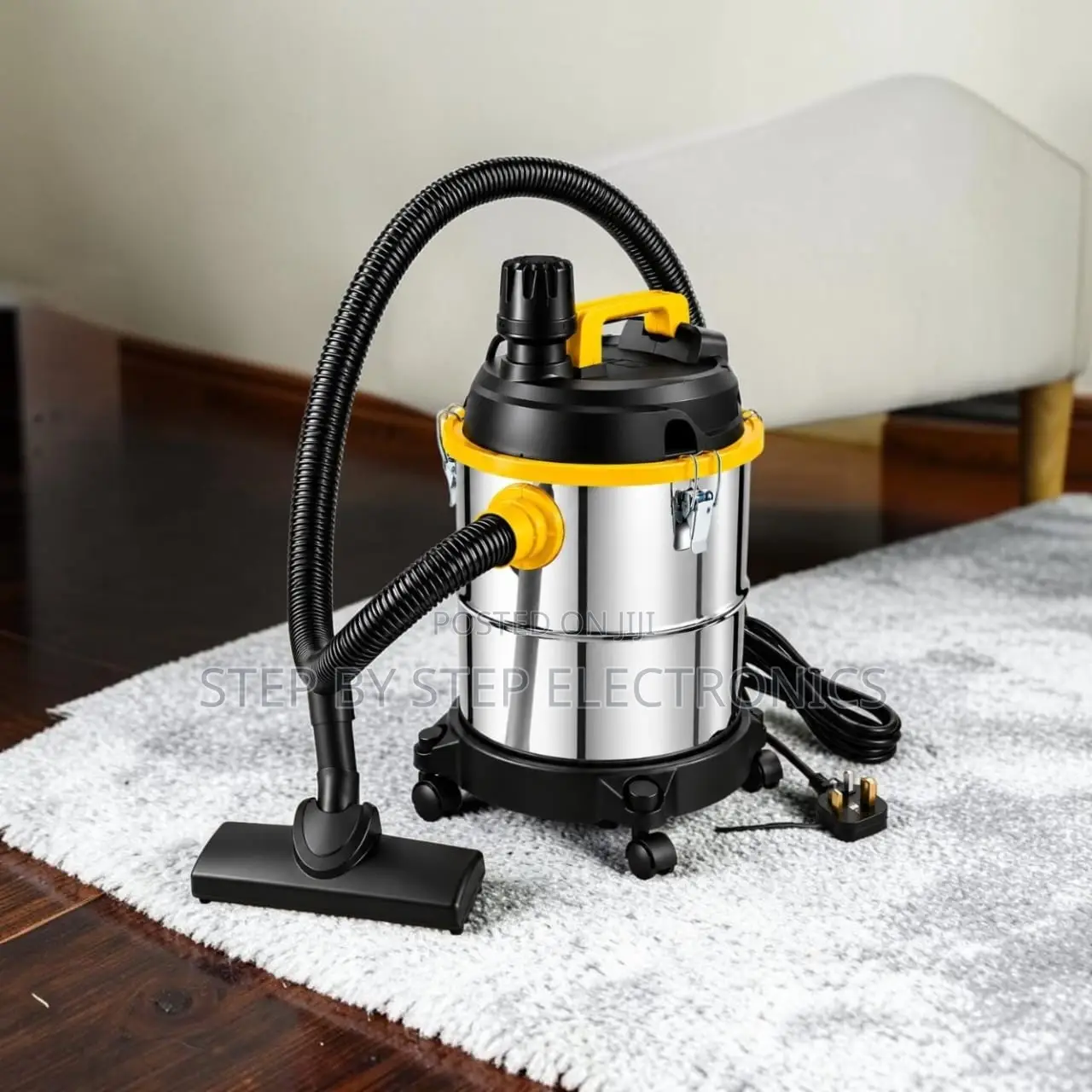 Deep Cleaning Wet and Dry Vacuum Cleaner With Stainless Steel Tank