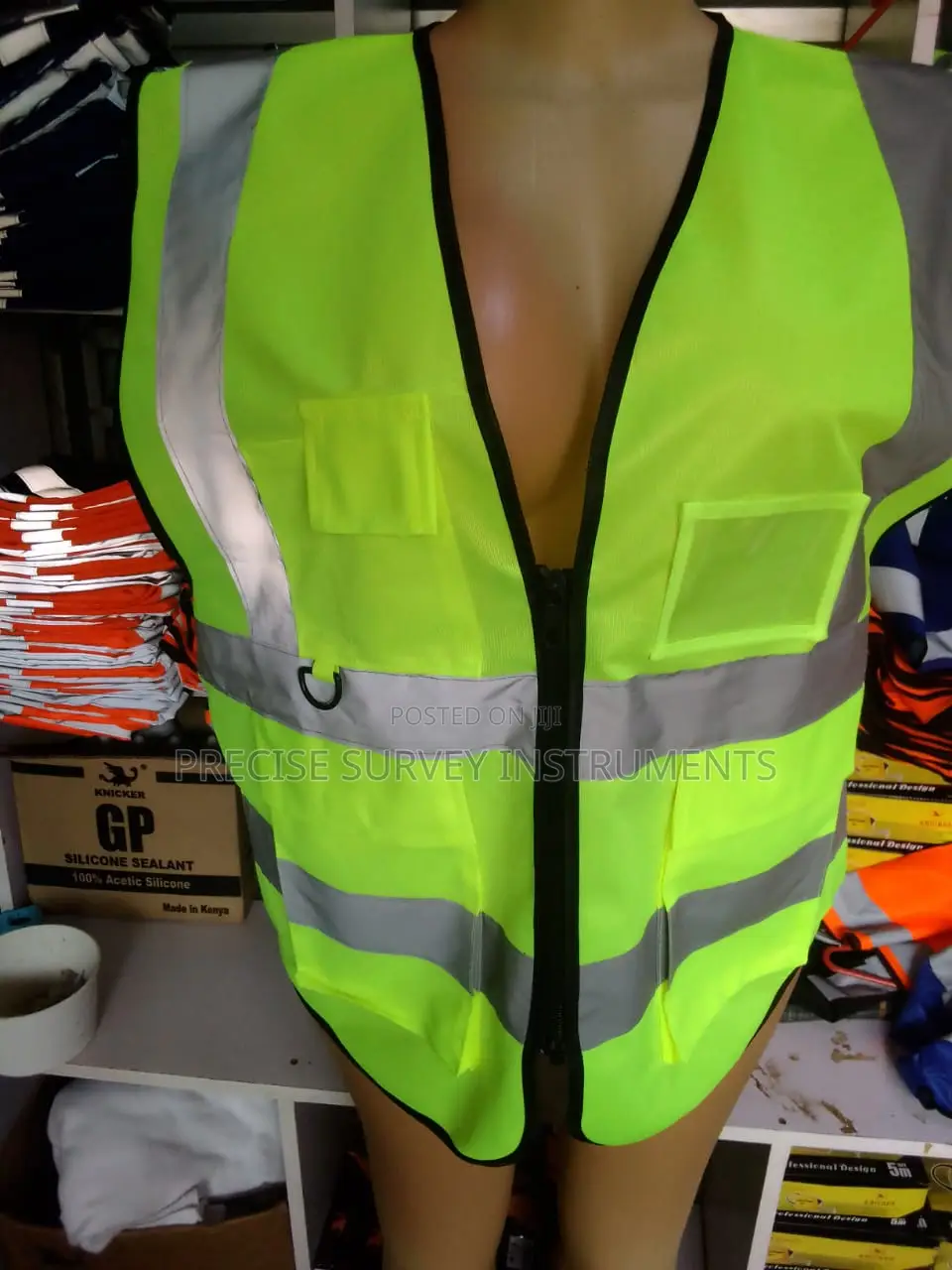 Safety Reflector Jacket With Multiple Pockets