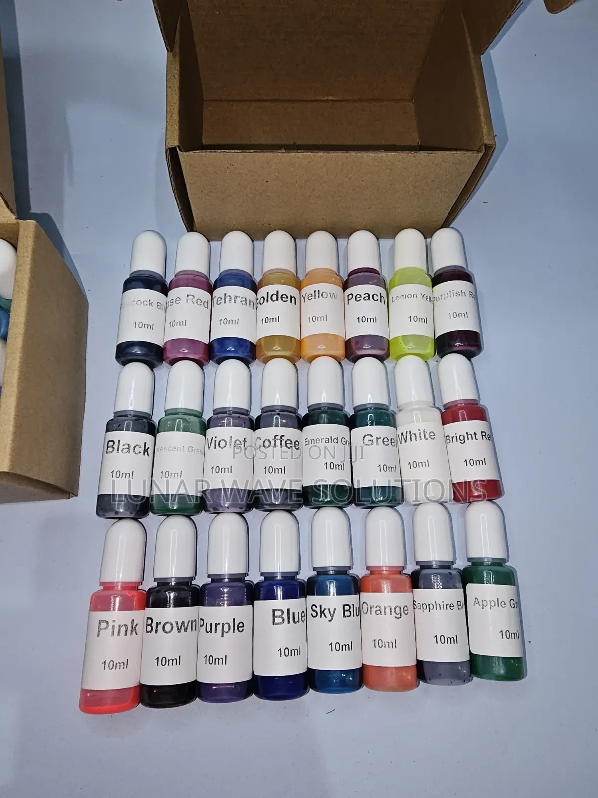 10ml Concentrate Epoxy Reain Pigments, Kit Comes With 24 Pieces