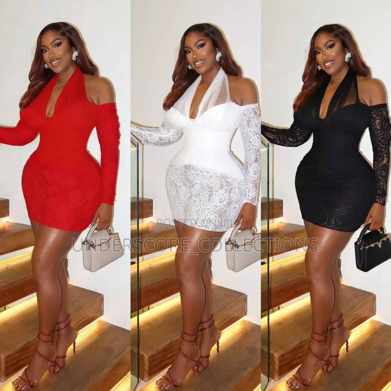 Off-the-Shoulder Lace Dress