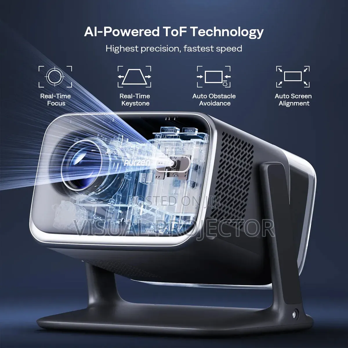 Aurzen Boom Mini Google TV Projector