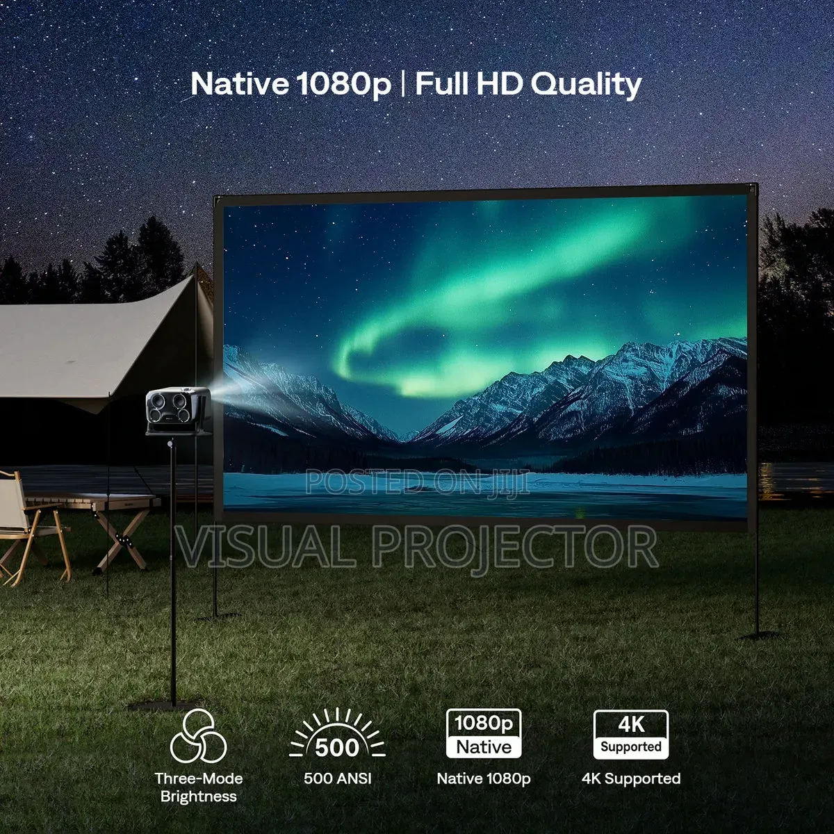 Aurzen Boom Mini Google TV Projector