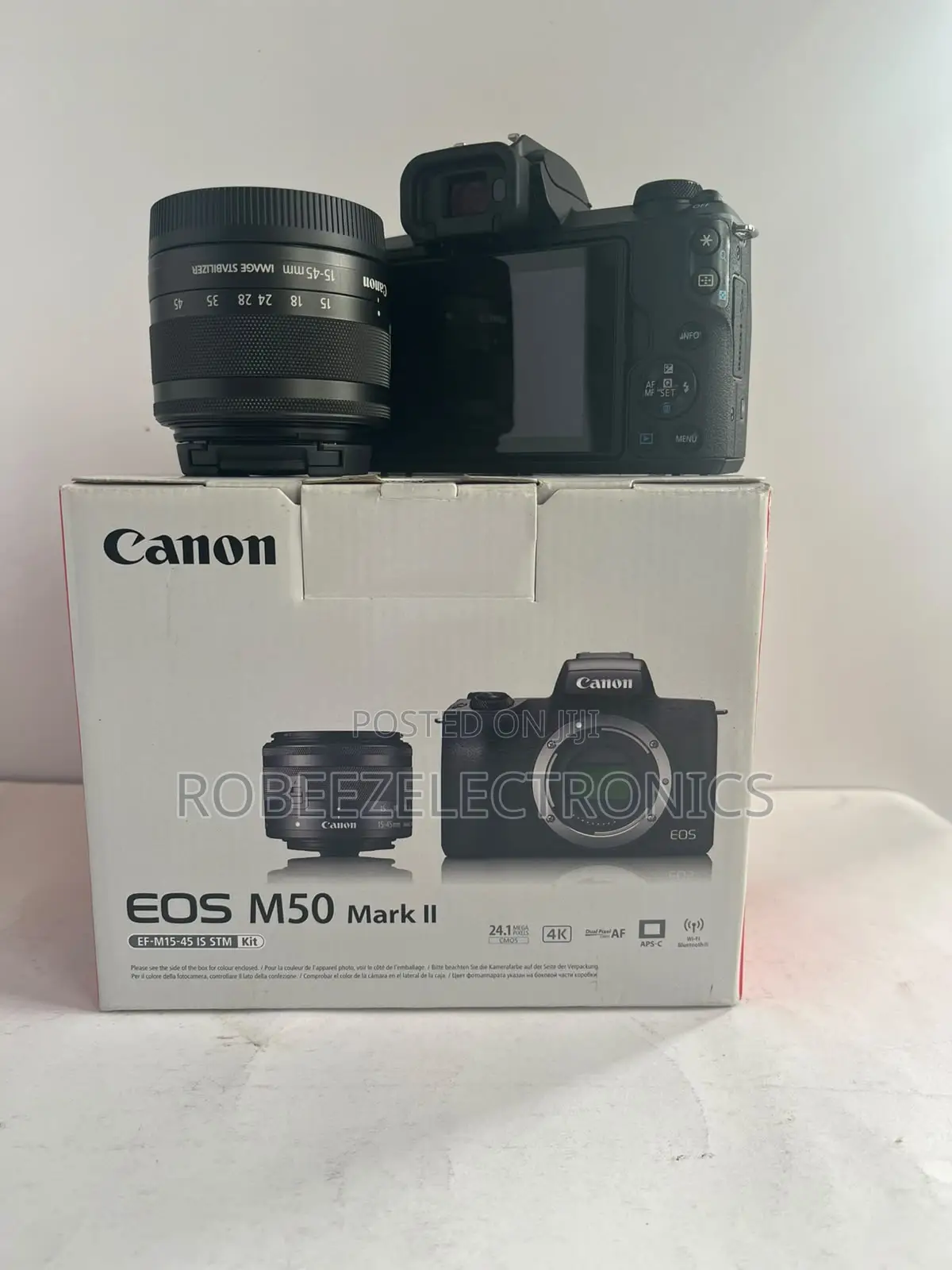 Canon EOS M50 Mark II Mirrorless Digital Camera With 15-45mm Lens