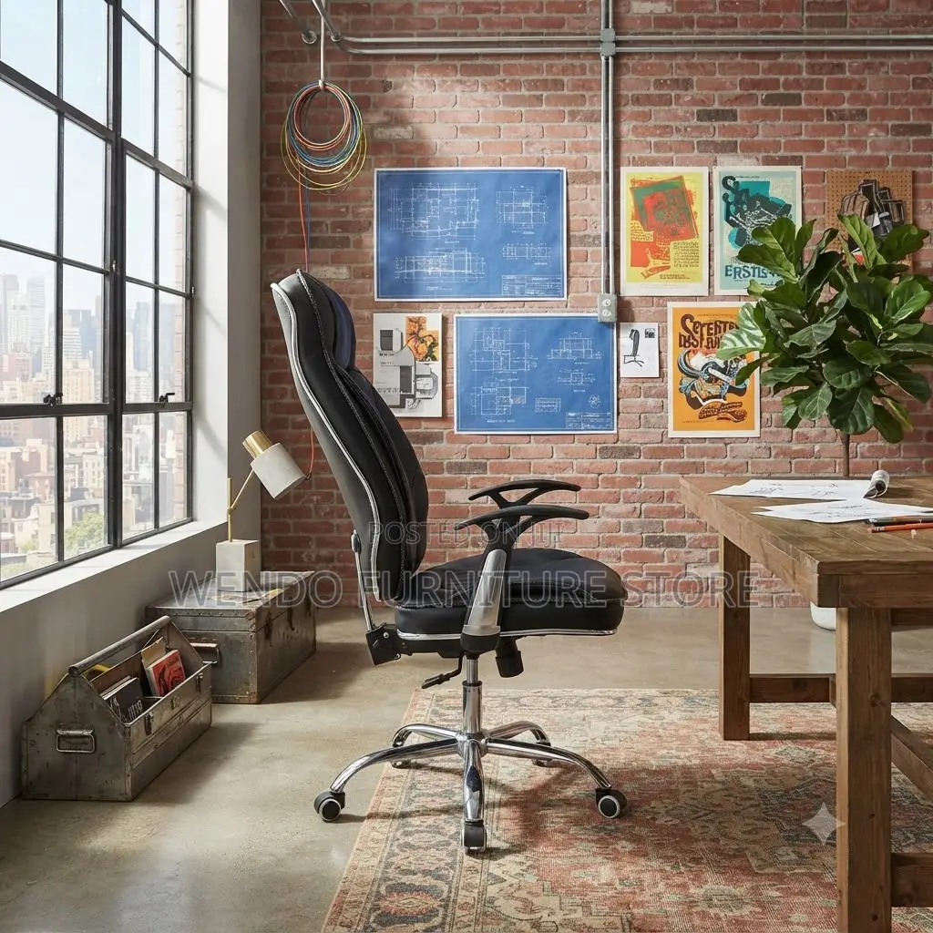 Office Chairs; Leather Reclining Office Interior Chair