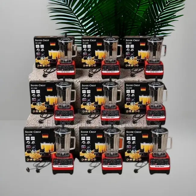 Compact Design Silver Crest 2-in-1 Double Cup Blender and Grinder