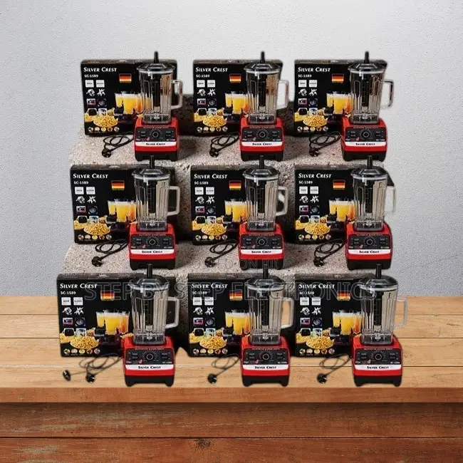 Portable Silver Crest 2-in-1 Double Cup Blender Grinder