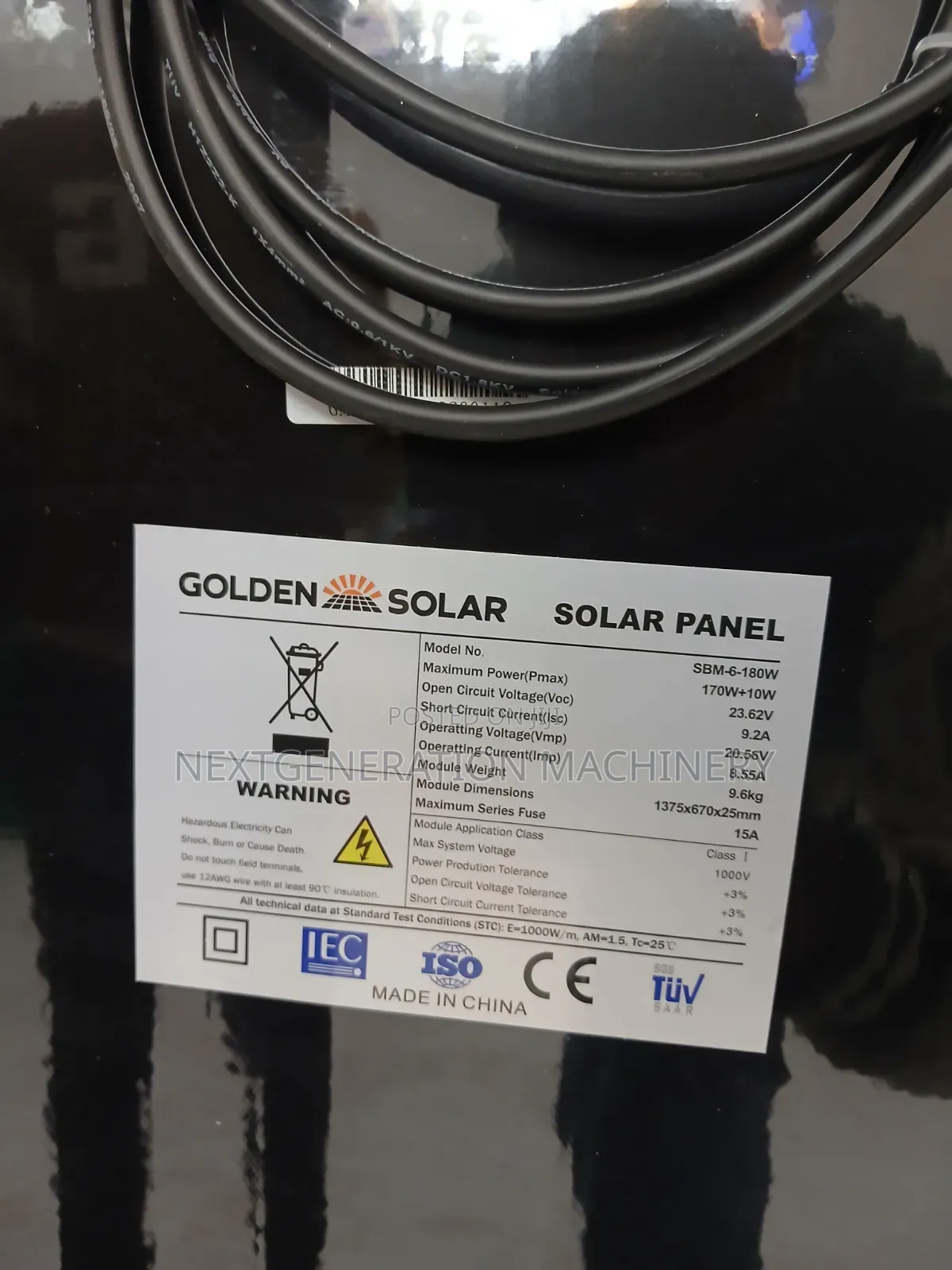 170 Watts Solar Panel