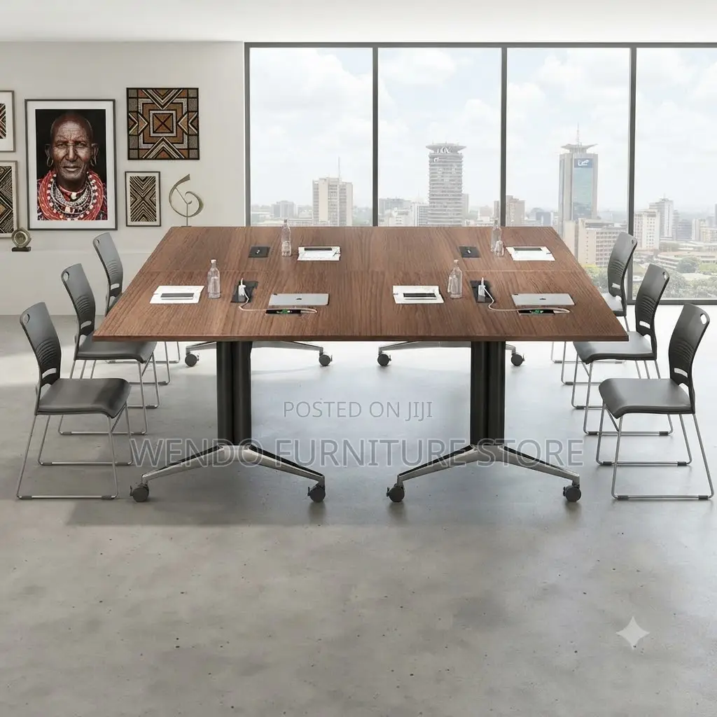 Office Table; 2.4 Meters Center Placement Boardroom Table