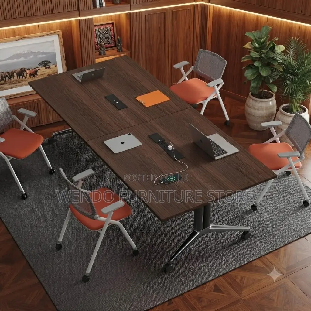 Office Table; 2.4 Meters Center Placement Boardroom Table