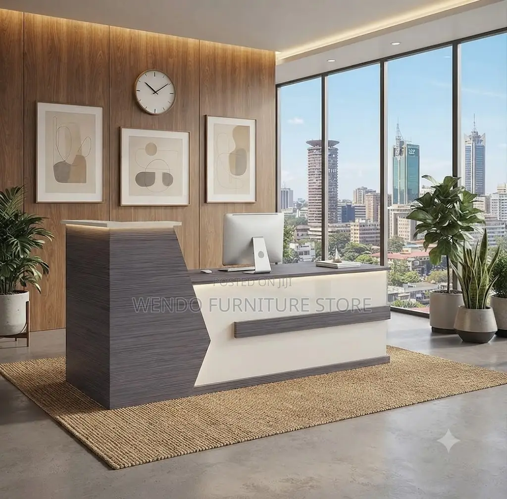 Reception Desk; 1.6 Meter Multi-Tasking Reception Desk