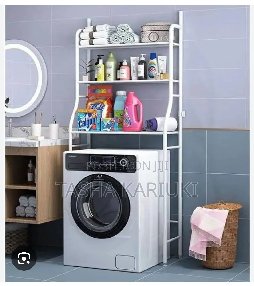 New Washing Machine Rack 3-Tier Color; White*Size;* 72x25x155cm