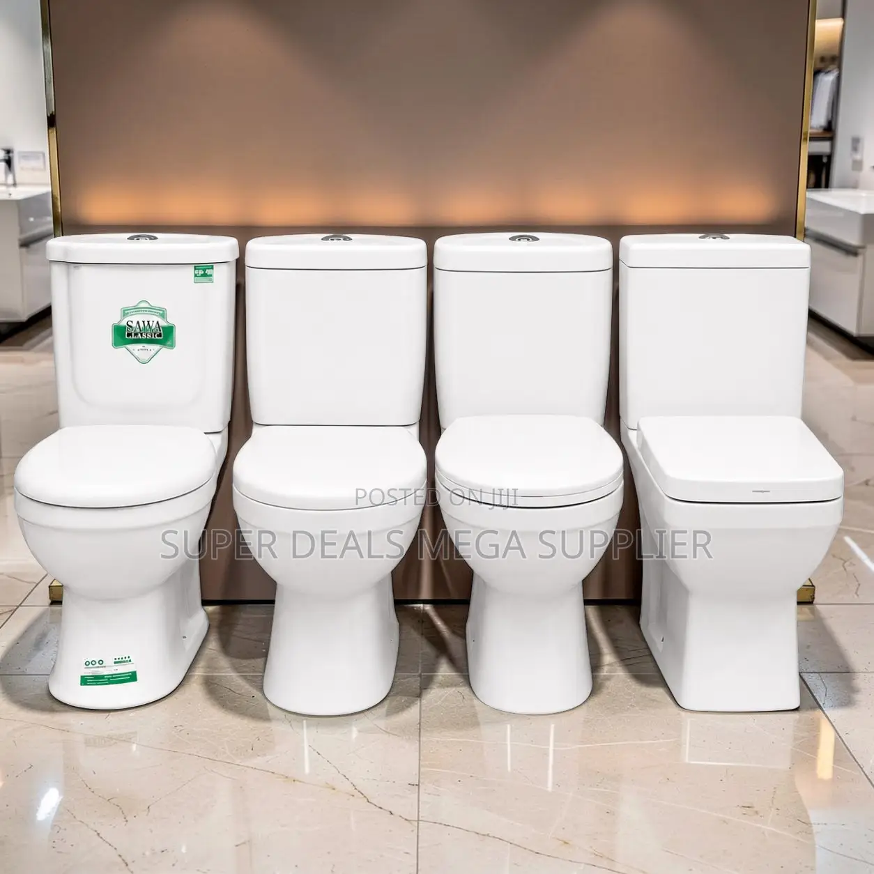 Luxury White Toilet Bowl Collection Residential and Commercial Use