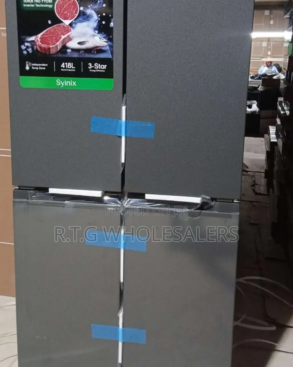 Syinix 421L French Door No Frost Fridge 4 Door