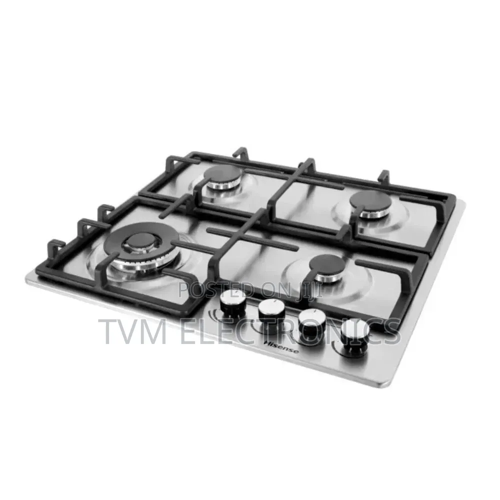 Hisense HHU60GAGR Built in Hob 4 Gas, 60CM - Stainless Steel